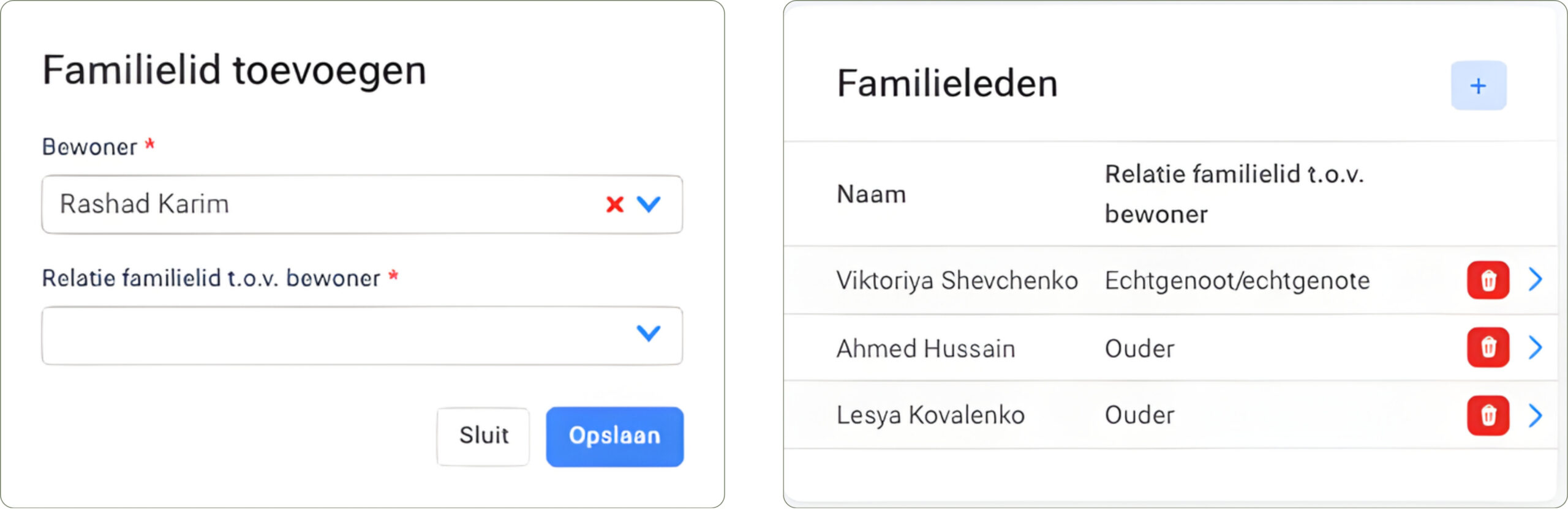Beheer van familierelaties